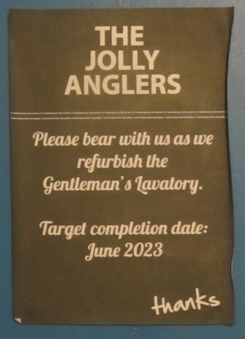 Jolly Anglers notice