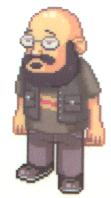 Charlie Stross, pixellated