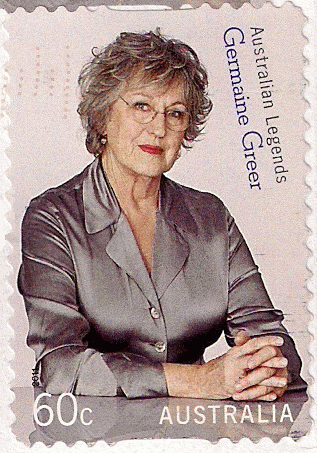 Germaine Greer on 60-cent Aussie stamp