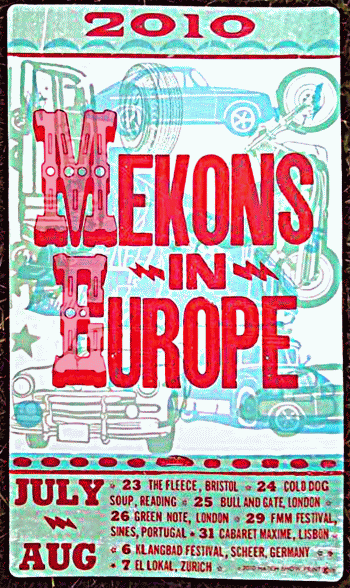 Mekons in Europe poster