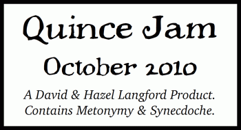 Quince Jam 2010 label